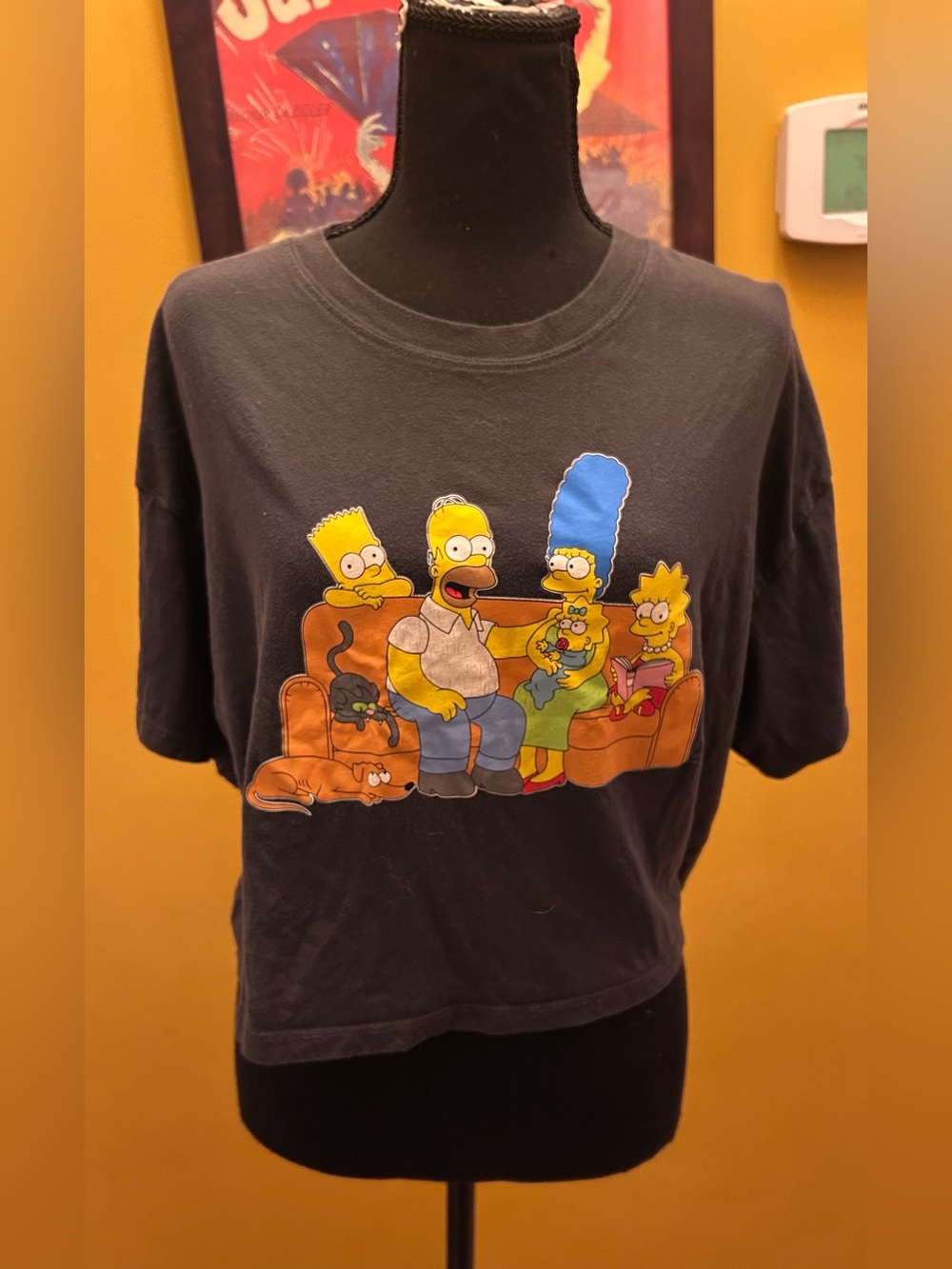 Women’s Forever 21 X The Simpsons Boxy Loose Crop Tee Size OX (12-14)